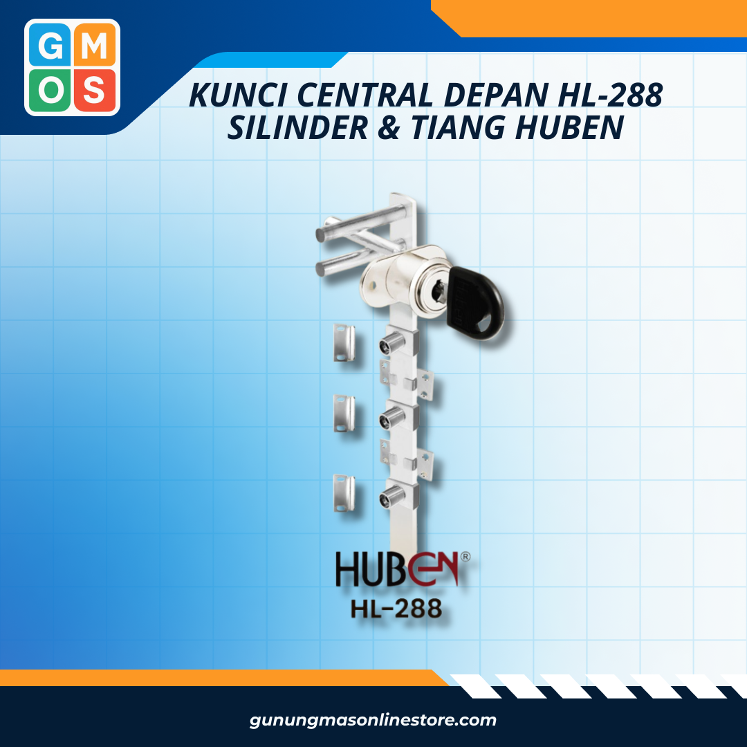 KUNCI CENTRAL DEPAN HP-288 SILINDER & TIANG