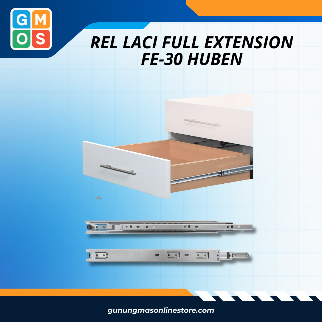 REL FULL EXT 30MM HUBEN FE-30 ZINC