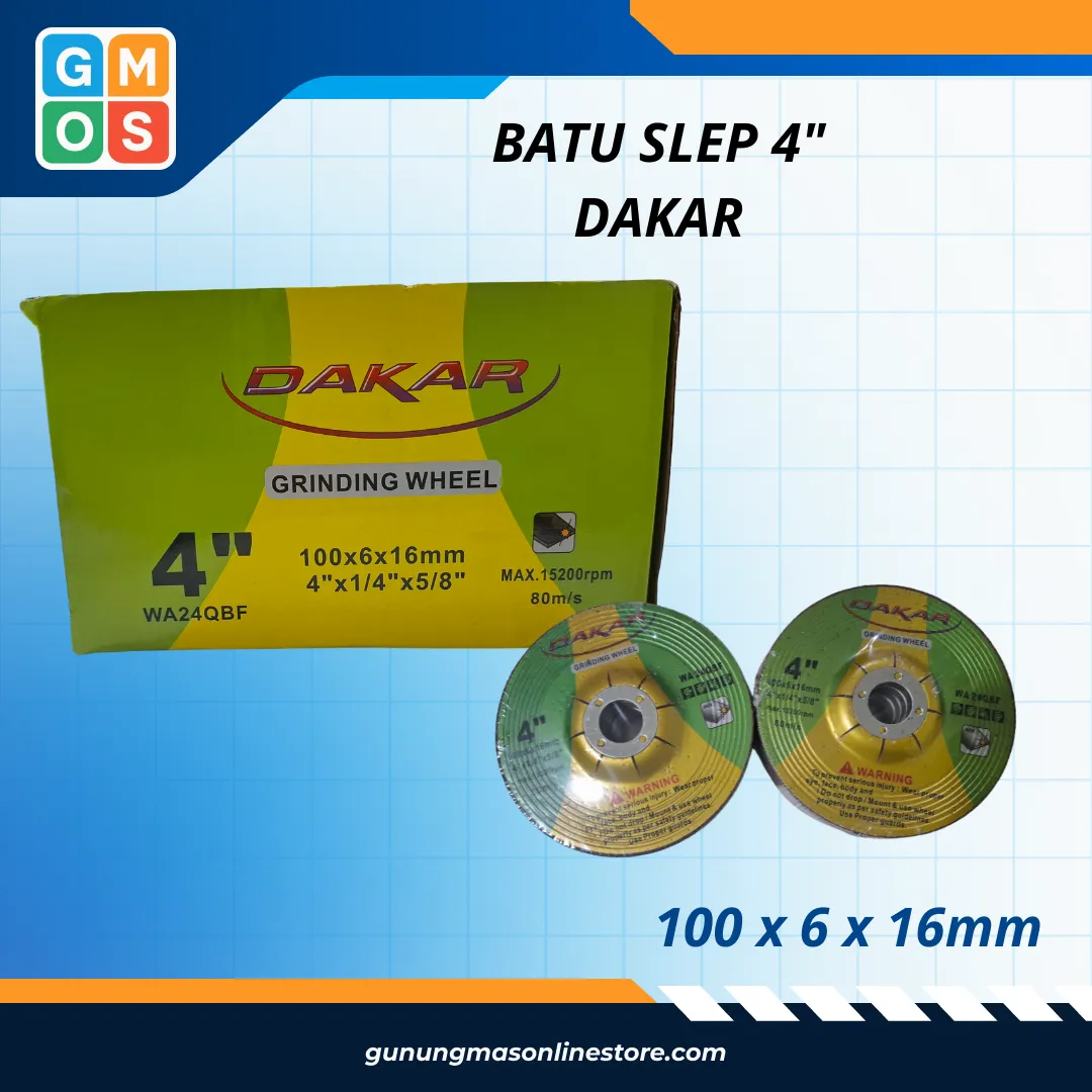 BATU SLEP 100X6X16MM 4" DAKAR