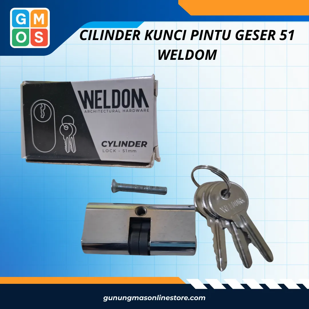 CILINDER KUNCI PINTU GESER 51 WELDOM