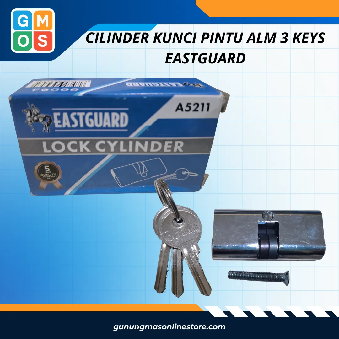 CILINDER KUNCI PINTU ALM 3 KEYS EASTGUARD