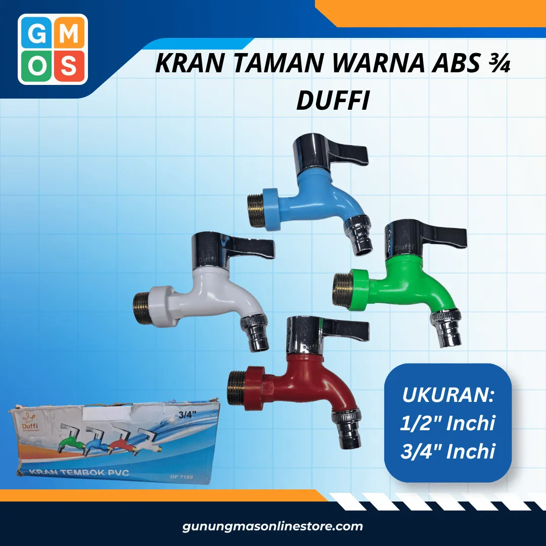 KRAN TAMAN WARNA ABS 3/4 DUFFI