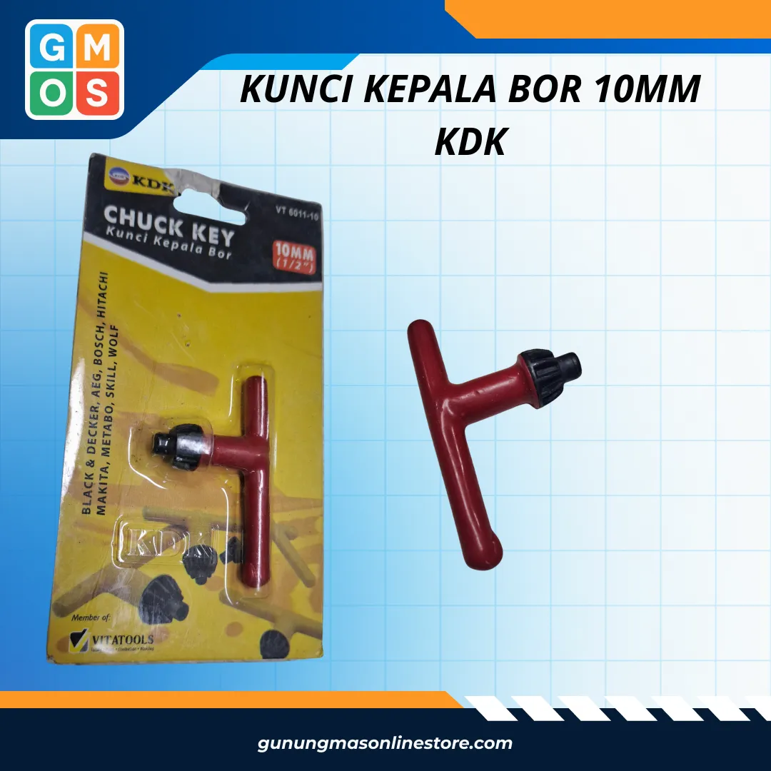 KUNCI KEPALA BOR 10MM KDK