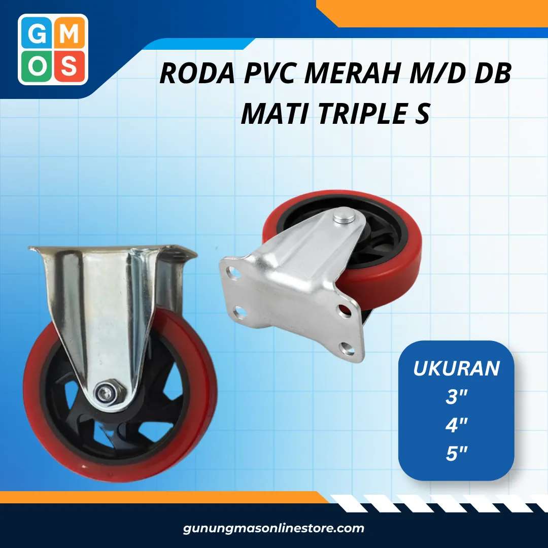 RODA PVC MERAH M/D DB MATI TRIPLE S