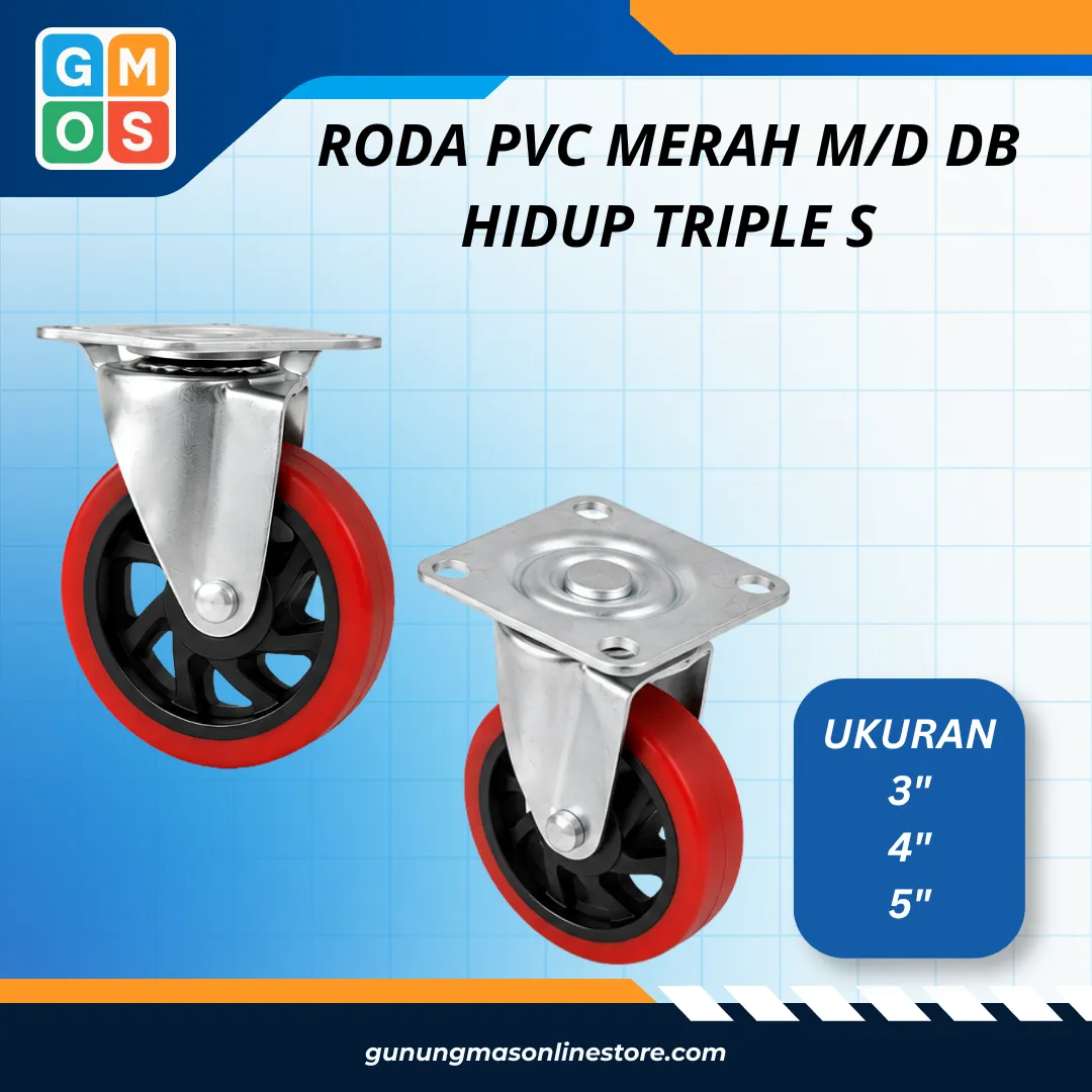 RODA PVC MERAH M/D DB HIDUP TRIPLE S