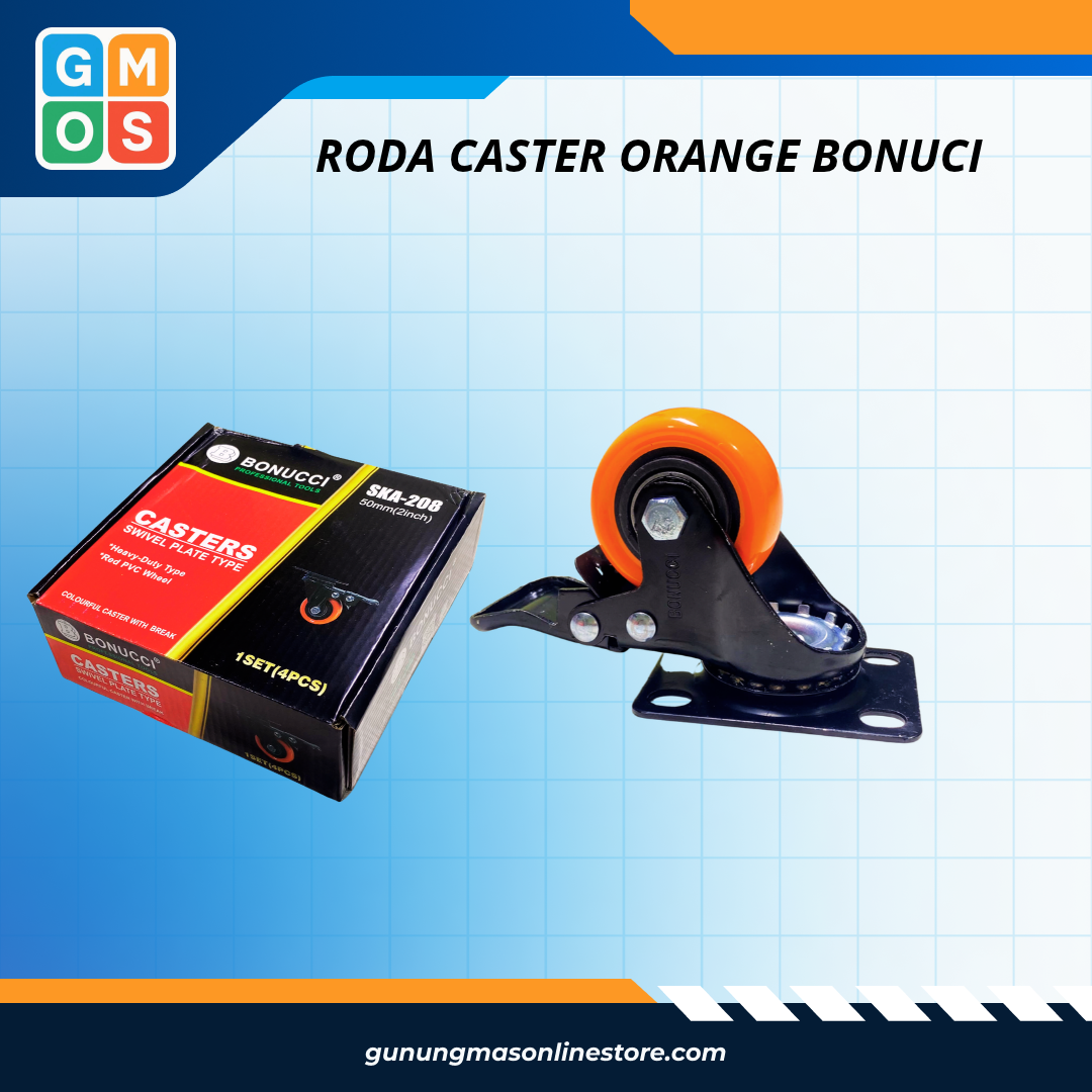 RODA CASTER ORANGE BONUCI